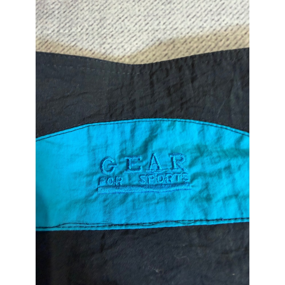 Vintage Gear For Sports Wyoming Windbreaker Pullover Black Purple Teal Large - Picture 5 of 7